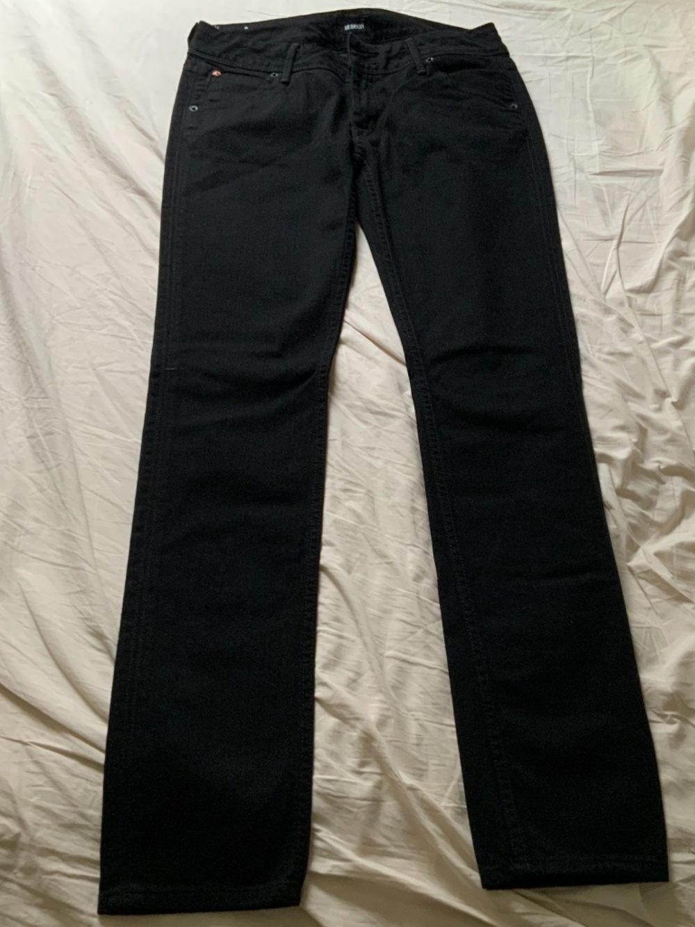 NWOT Husdon Jeans Collin  Size 27 Black Back Pockets